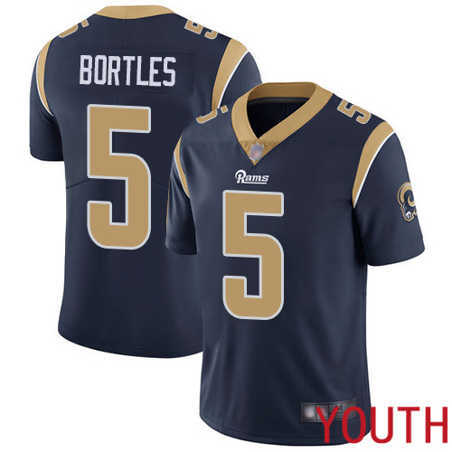Los Angeles Rams Limited Navy Blue Youth Blake Bortles Home Jersey NFL Football 5 Vapor Untouchable